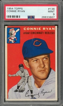 1954 Topps #136 Connie Ryan – PSA MINT 9